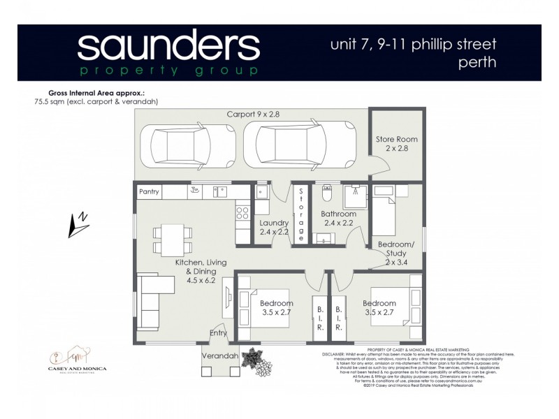 7/9 Phillip Street, Perth TAS 7300 Floorplan
