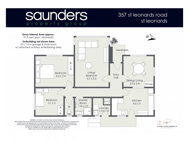357 St Leonards Road, St Leonards TAS 7250 Floorplan