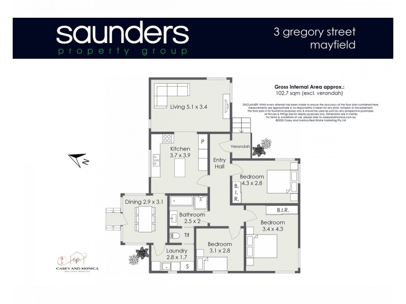 3 Gregory Street, Mayfield TAS 7248 Floorplan