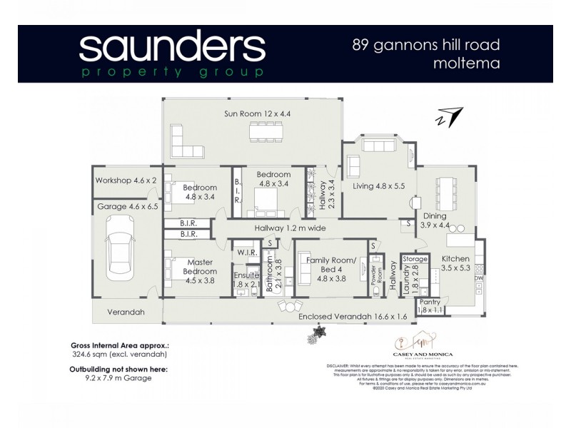 89 Gannons Hill Road, Moltema TAS 7304 Floorplan