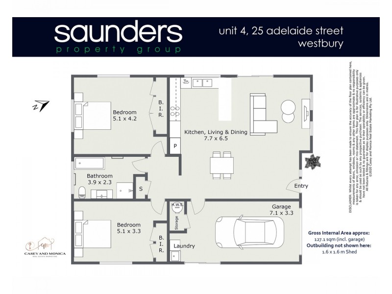 4/25A Adelaide Street, Westbury TAS 7303 Floorplan