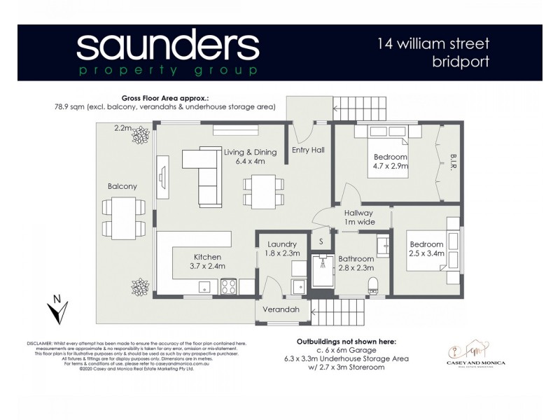 14 William Street, Bridport TAS 7262 Floorplan