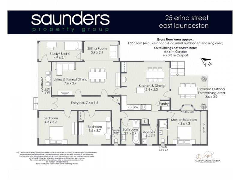 25 Erina Street, East Launceston TAS 7250 Floorplan