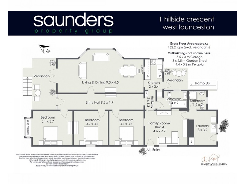 1 Hillside Crescent, West Launceston TAS 7250 Floorplan