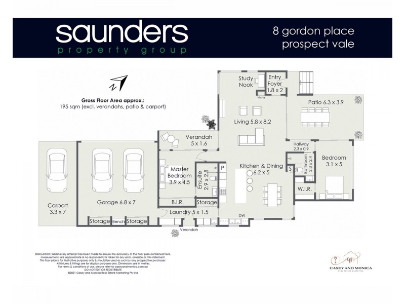 8 Gordon Place, Prospect Vale TAS 7250 Floorplan