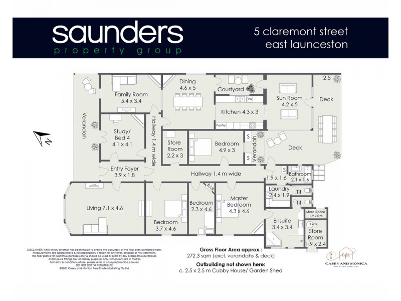 5 Claremont Street, East Launceston TAS 7250 Floorplan