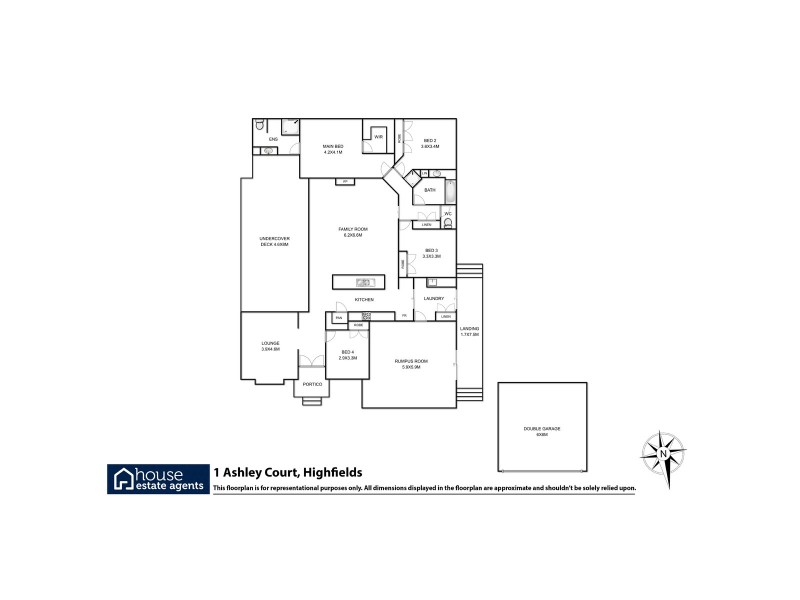 1 Ashley Court, Highfields QLD 4352 Floorplan