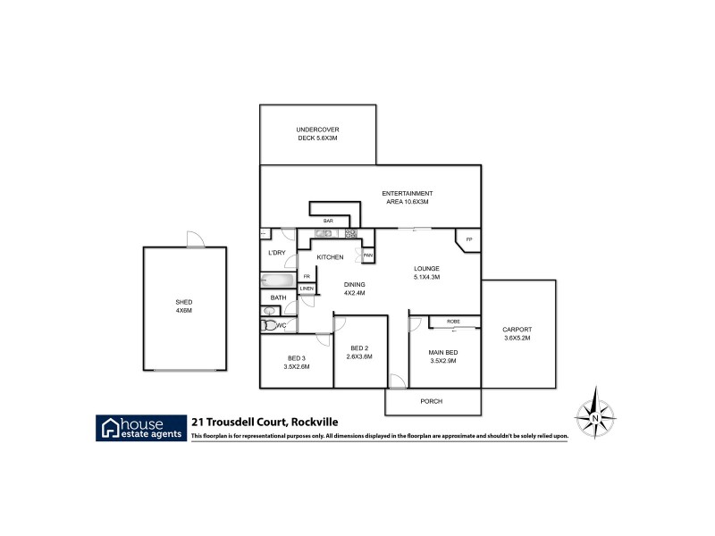 21 Trousdell Court, Rockville QLD 4350 Floorplan