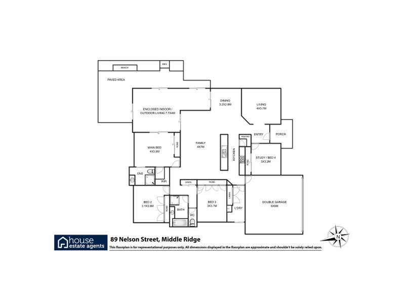 89 Nelson Street, Middle Ridge QLD 4350 Floorplan