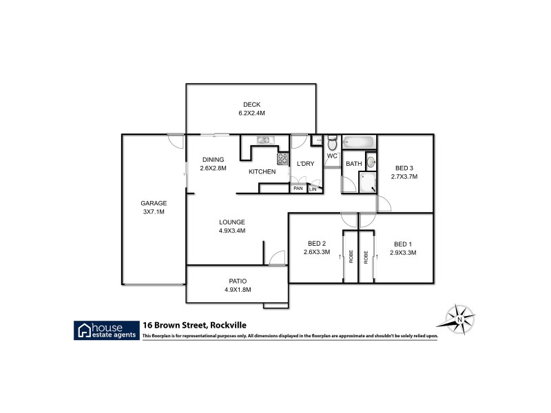 16 Brown Street, Rockville QLD 4350 Floorplan