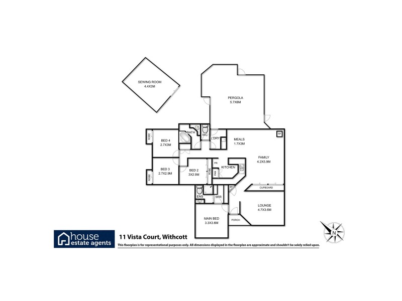 11 Vista Court, Withcott QLD 4352 Floorplan