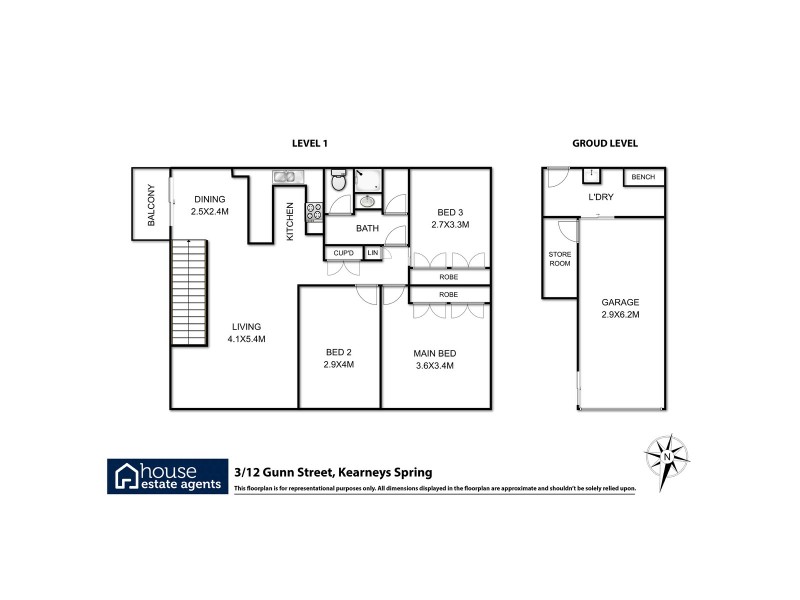 3/12 Gunn Street, Kearneys Spring QLD 4350 Floorplan