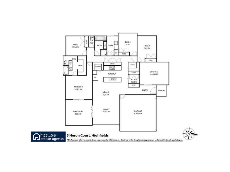 5 Heron Court, Kleinton QLD 4352 Floorplan
