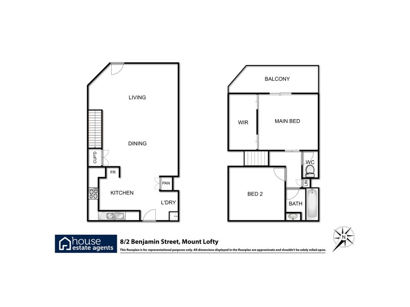 8/2 Benjamin Street, Mount Lofty QLD 4350 Floorplan