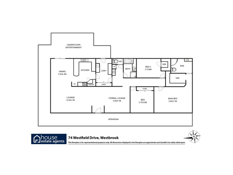 74 Westfield Drive, Westbrook QLD 4350 Floorplan