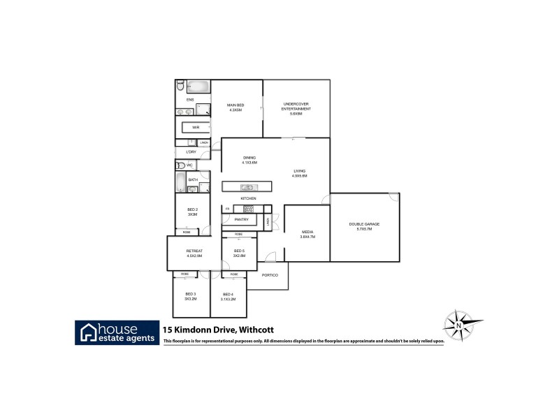 15 Kimdonn Drive, Withcott QLD 4352 Floorplan