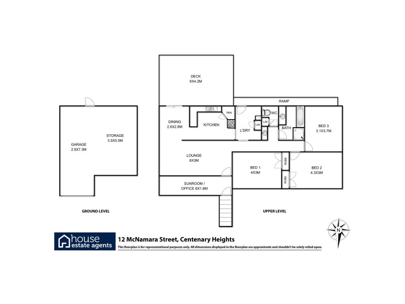 12 Mcnamara Street, Centenary Heights QLD 4350 Floorplan