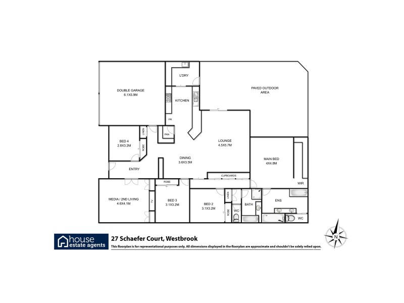 27 Schaefer Court, Westbrook QLD 4350 Floorplan