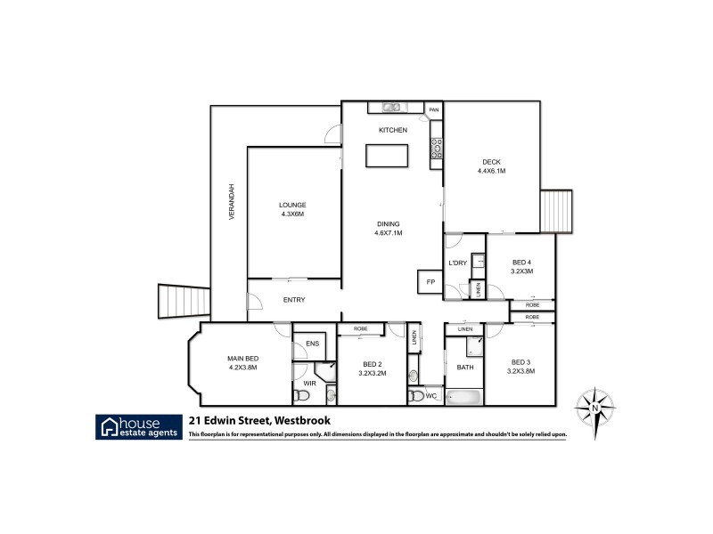 21 Edwin Street, Westbrook QLD 4350 Floorplan