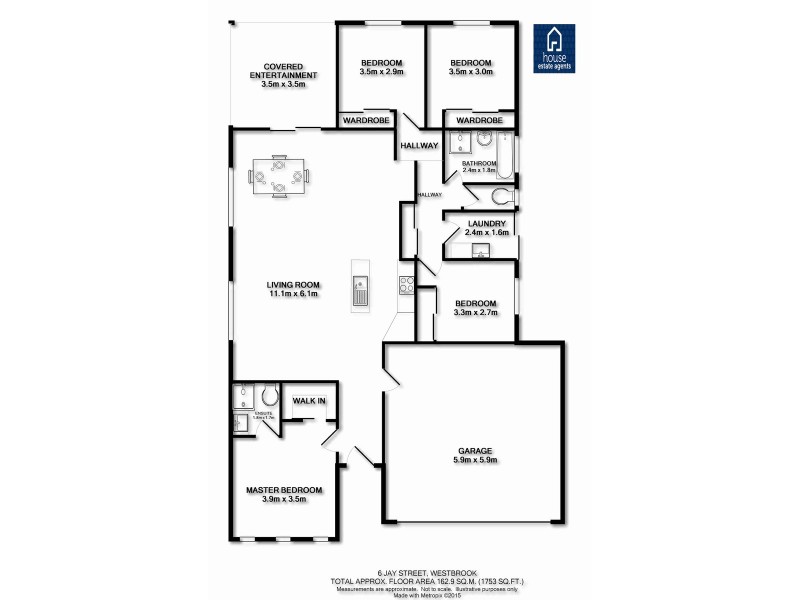 6 Jay Street, Westbrook QLD 4350 Floorplan