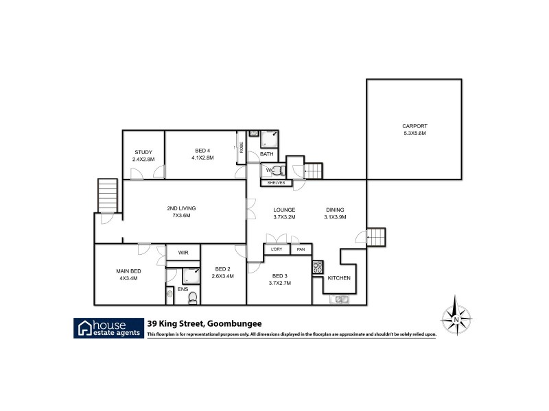 39 King Street, Goombungee QLD 4354 Floorplan