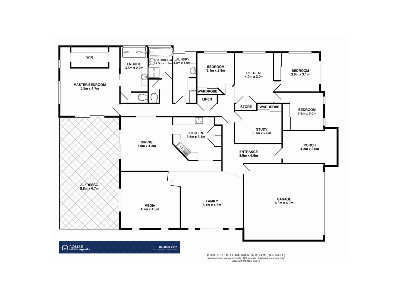 5 Northerly Drive, Hodgson Vale QLD 4352 Floorplan