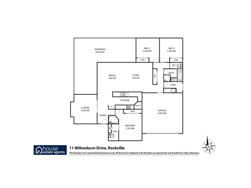11 Willowburn Drive, Rockville QLD 4350 Floorplan