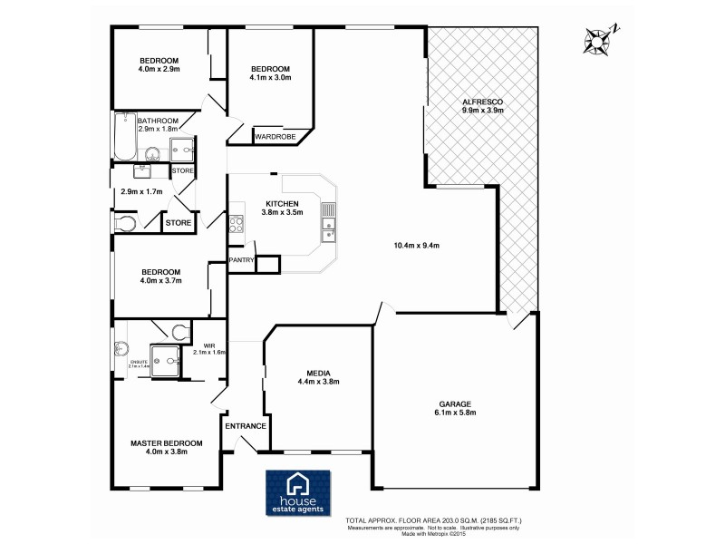 3 Carla Crescent, Westbrook QLD 4350 Floorplan