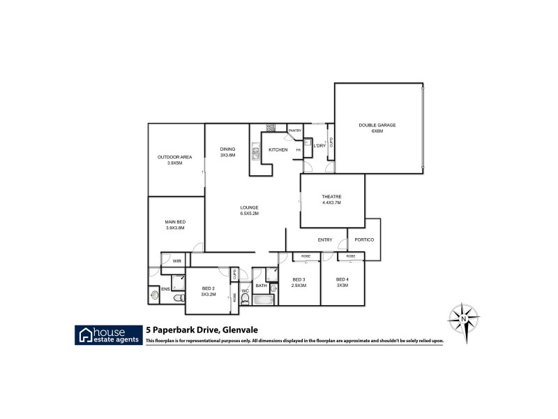 4 Paperbark Drive, Glenvale QLD 4350 Floorplan