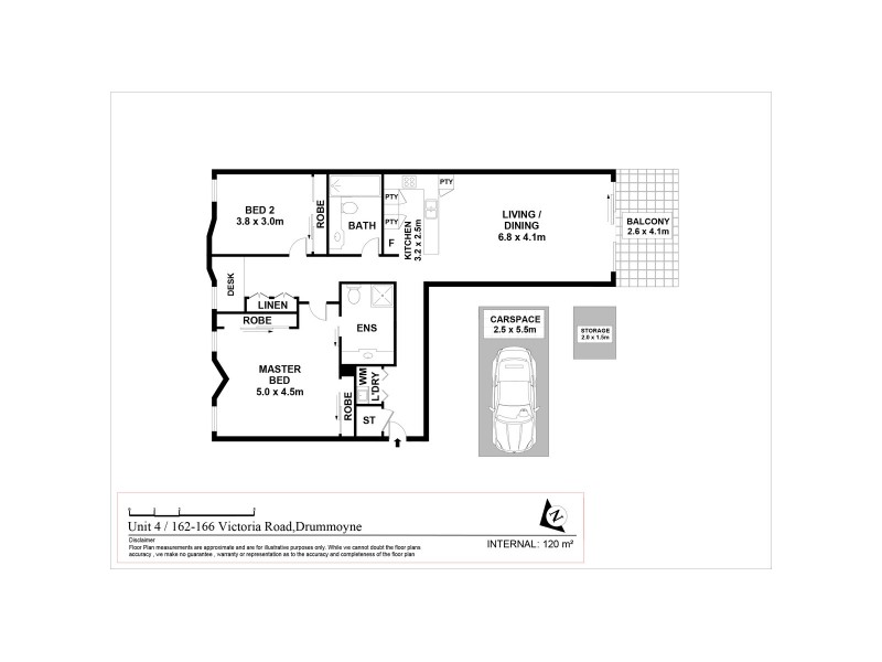 4/162-166 Victoria Road, Drummoyne NSW 2047 Floorplan