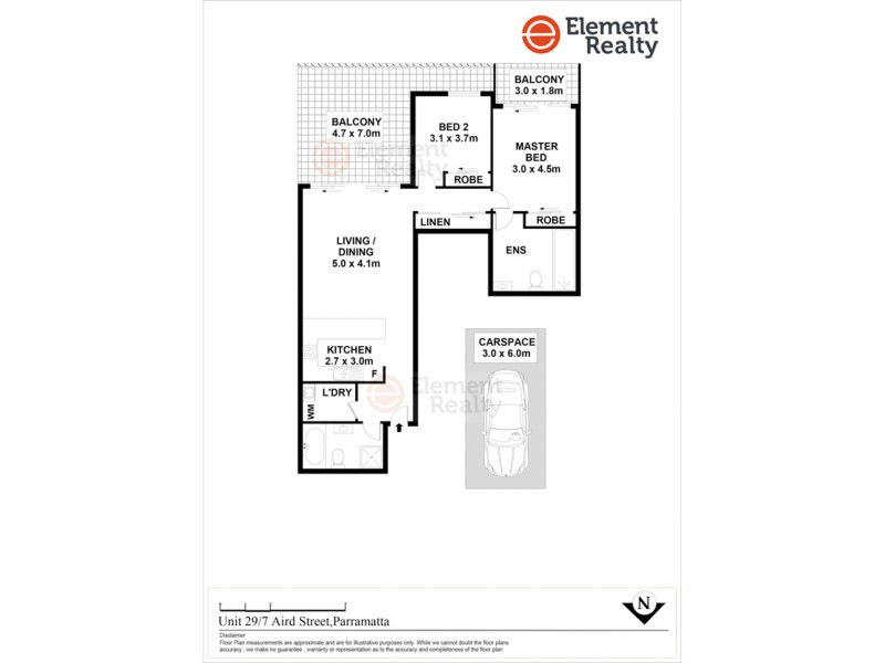 32/7 Aird Street, Parramatta NSW 2150 Floorplan
