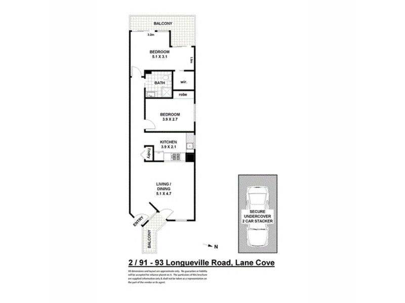 2/91 Longueville Road, Lane Cove NSW 2066 Floorplan