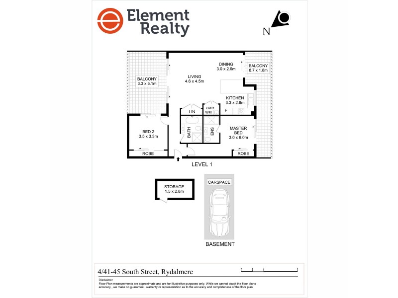 4/41-45 South Street, Rydalmere NSW 2116 Floorplan