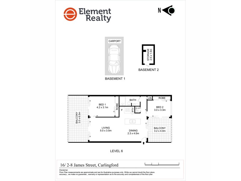 16/2-8 James Street, Carlingford NSW 2118 Floorplan