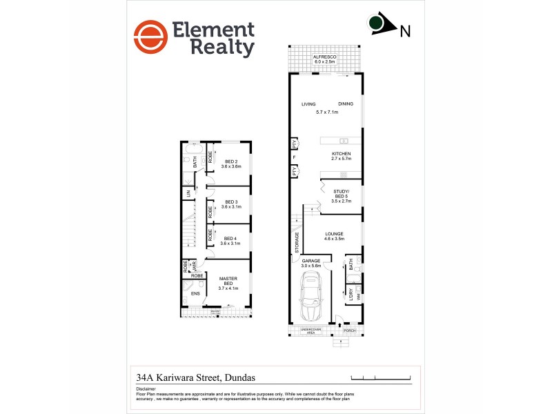 34A Kariwara Street, Dundas NSW 2117 Floorplan