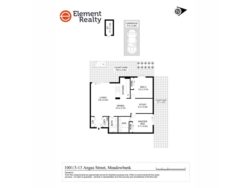 1001/3-13 Angas Street, Meadowbank NSW 2114 Floorplan