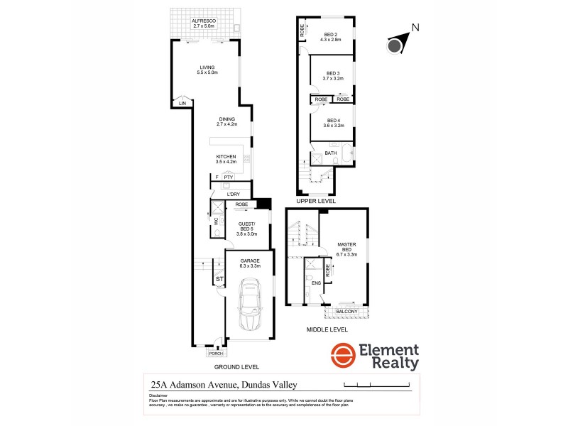 25A Adamson Avenue, Dundas Valley NSW 2117 Floorplan