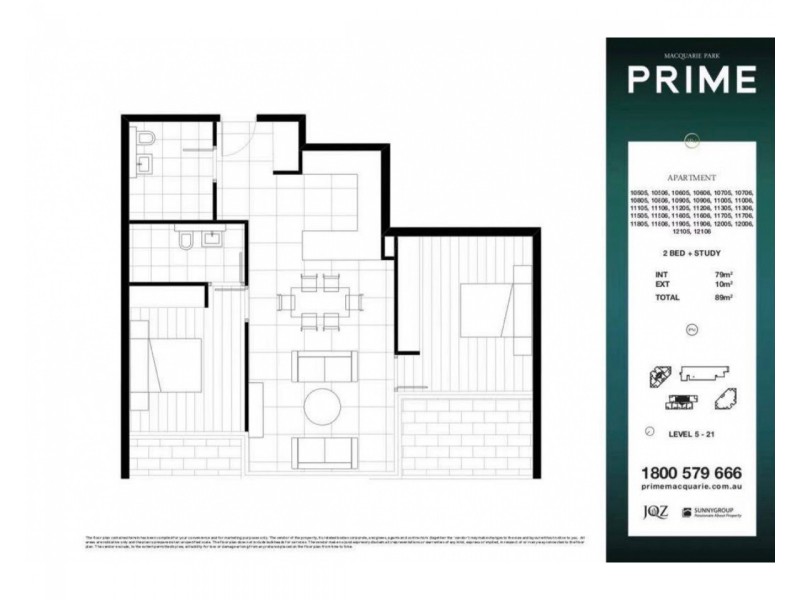 605/101-107 Waterloo Road, Macquarie Park NSW 2113 Floorplan