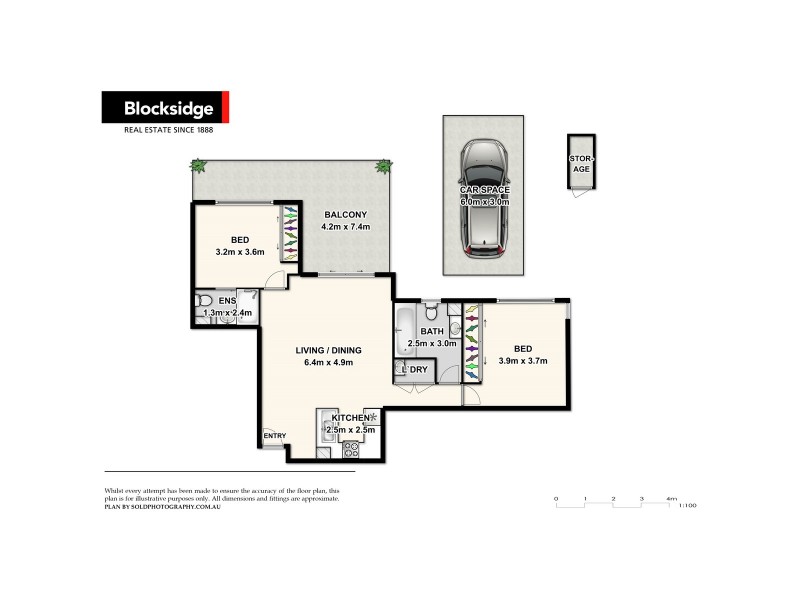 706/100 Bowen Street, Spring Hill QLD 4000 Floorplan