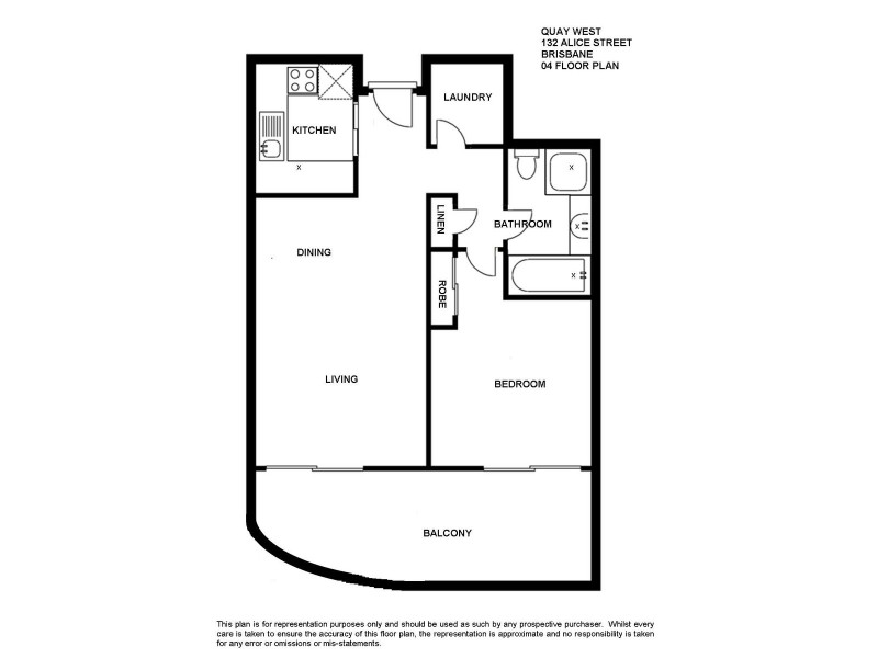 604/132 Alice Street, Brisbane City QLD 4000 Floorplan