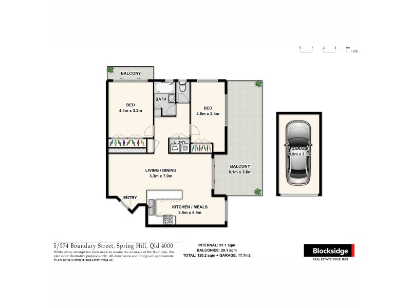 5/574 Boundary Street, Spring Hill QLD 4000 Floorplan