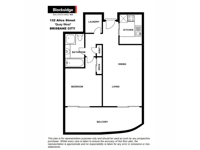 1103/132 Alice Street, Brisbane City QLD 4000 Floorplan