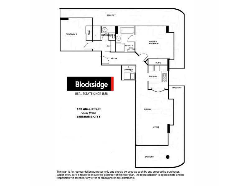 1001/132 Alice Street, Brisbane City QLD 4000 Floorplan