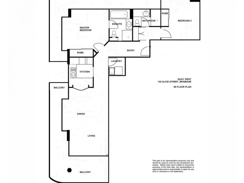 306/132 Alice Street, Brisbane City QLD 4000 Floorplan