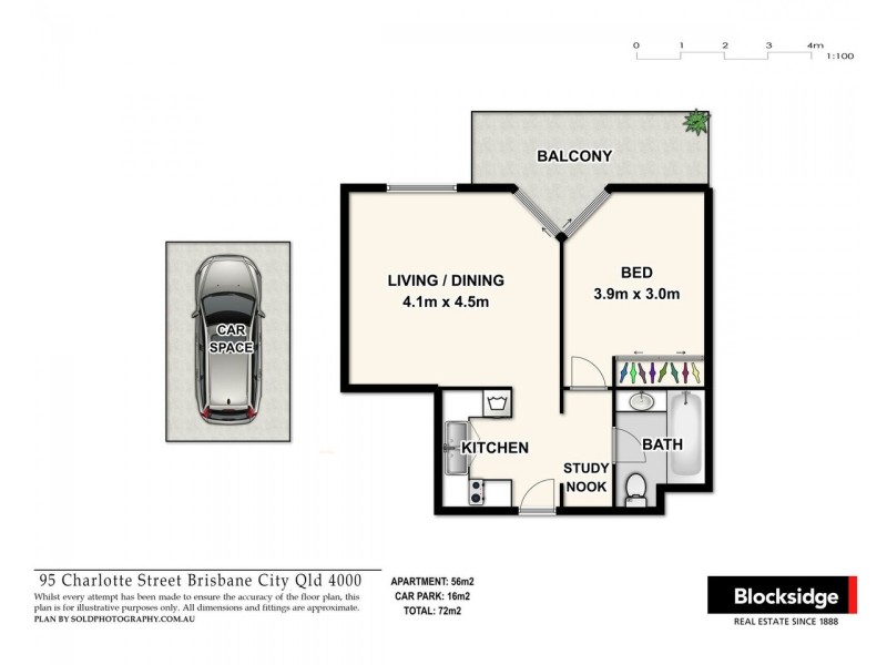 2704/95 Charlotte Street, Brisbane City QLD 4000 Floorplan