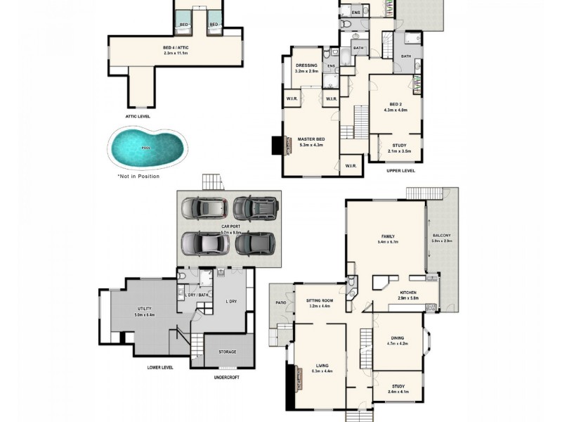 44 Eldernell Terrace, Hamilton QLD 4007 Floorplan