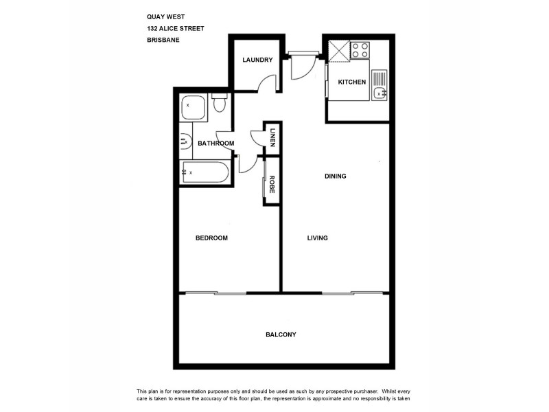 1103/132 Alice Street, Brisbane City QLD 4000 Floorplan