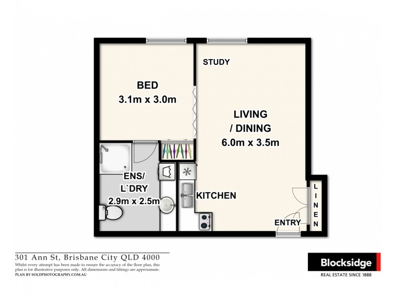 403/301 Ann Street, Brisbane City QLD 4000 Floorplan