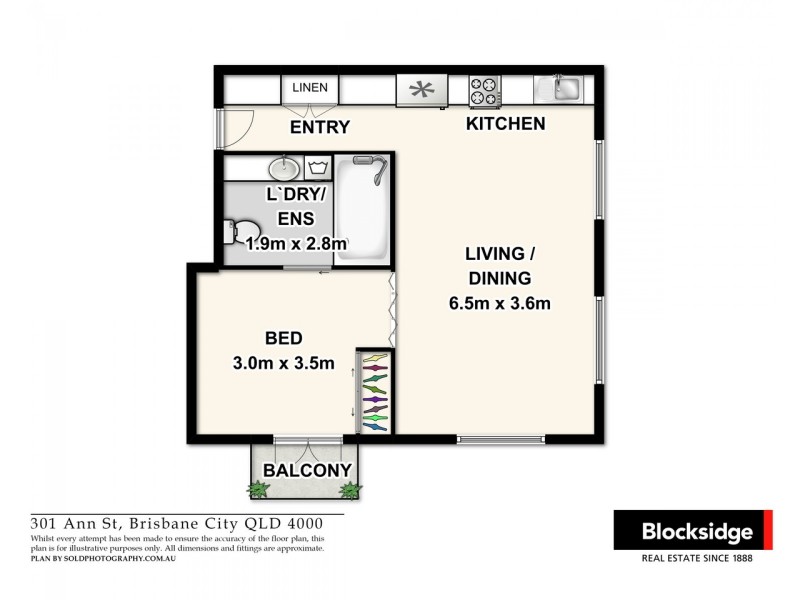 602/301 Ann Street, Brisbane City QLD 4000 Floorplan