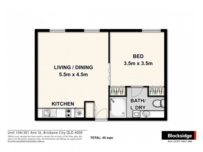 104/301 Ann Street, Brisbane City QLD 4000 Floorplan